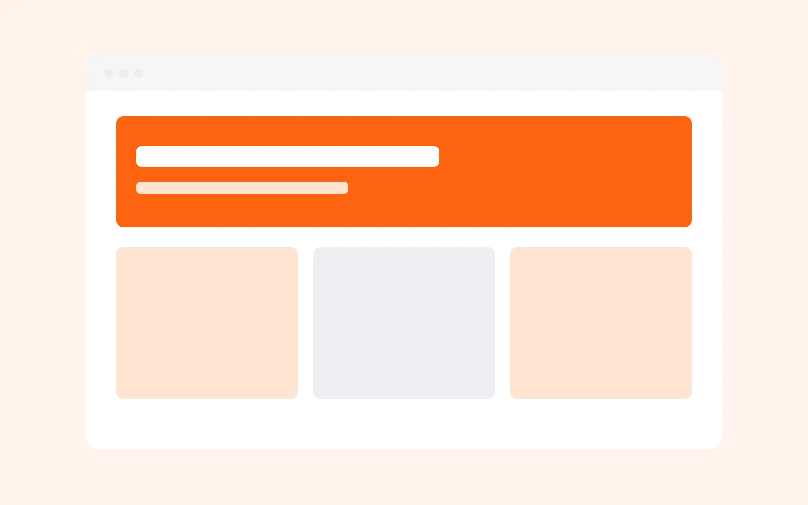Placeholder illustration of the agency marketing site