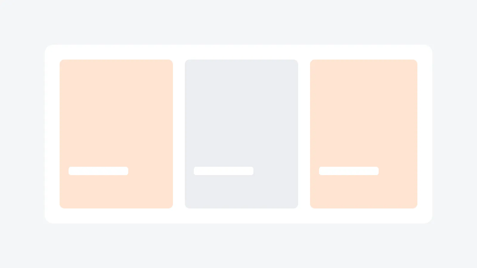 Placeholder illustration of three store layout options